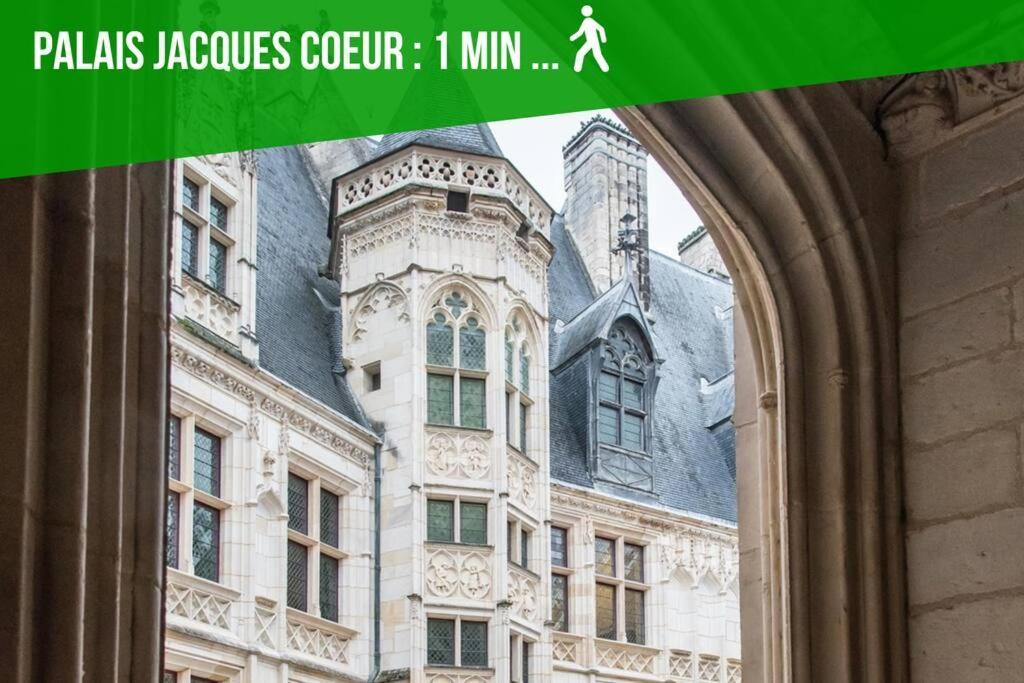 Les Quatre Piliers - 1 Min Palais Jacques Coeur Bourges Exterior foto